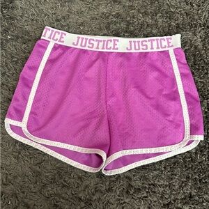 Justice Pink Mesh Kids Shorts